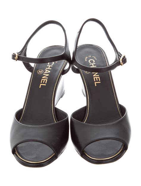 Chanel wedge shoes